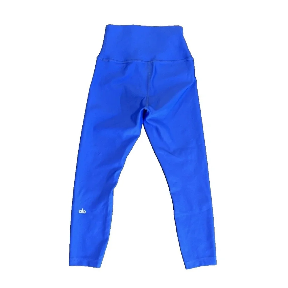 Alo Yoga High Waist Airbrush 7/8 Leggings Vibrant Blue Womens Size XS Active